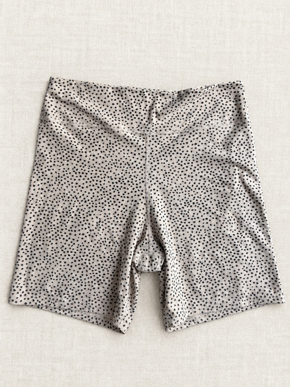 Abercrombie & Fitch Cream Shorts with Black Dot Print